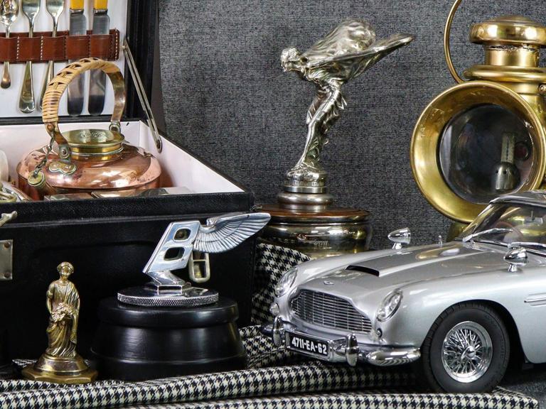 Automobilia including a Rolls Royce mascot