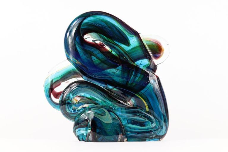 Michael Harris Mdina Free-Form Glass Sculpture