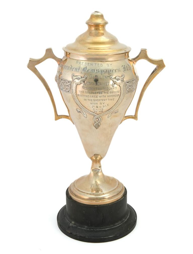Irish silver gilt trophy for Dublin motor racing, 1930