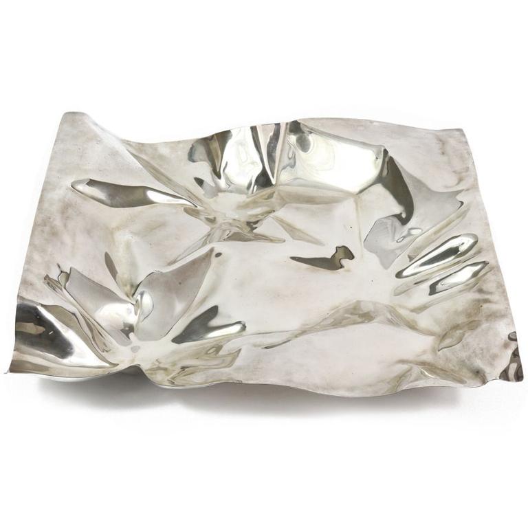 Large Georg Jensen silver tray