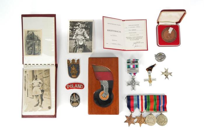 First Polish Armoured Division medals and ephemera