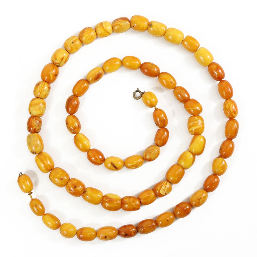 Butterscotch amber beads
