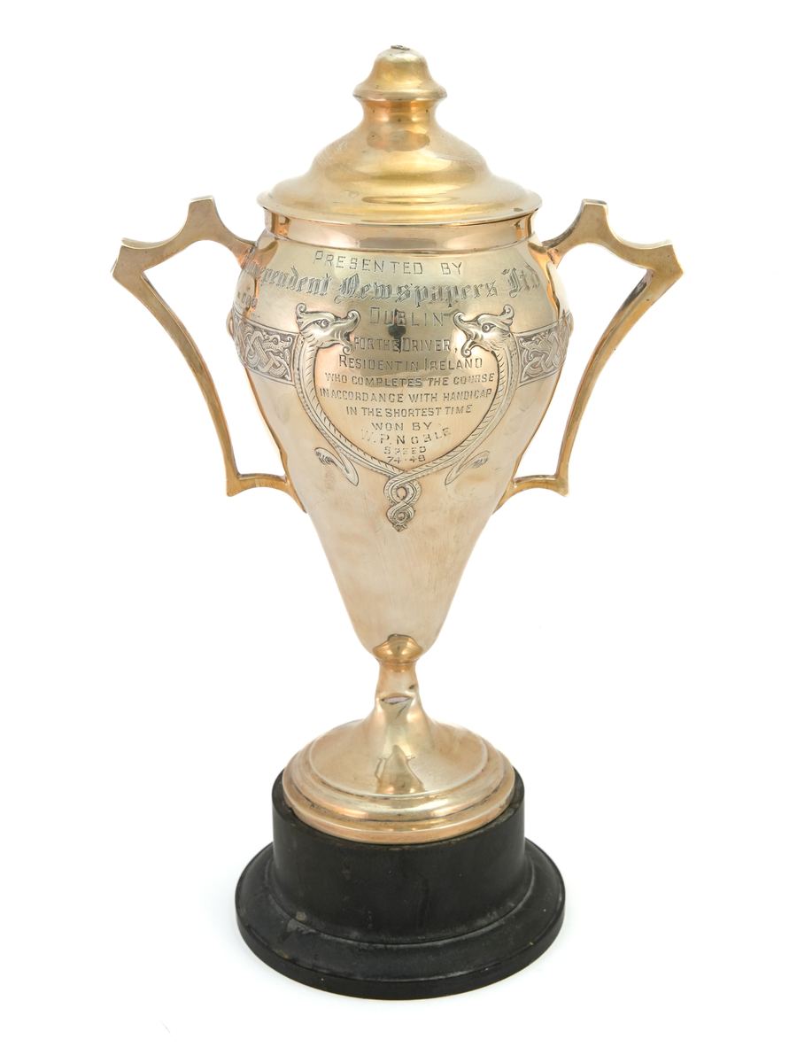 Irish silver gilt trophy for Dublin motor racing, 1930