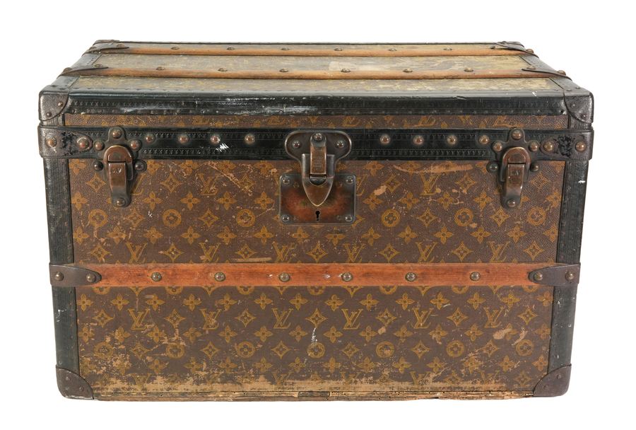 A 1920s Louis Vuitton steamer trunk found in a house clearance