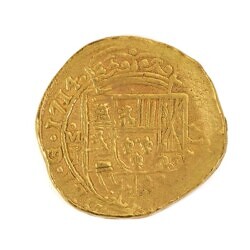 Sold for £1,500 Philip V (1700-1724) Gold 4 Escudos 1714 Coin